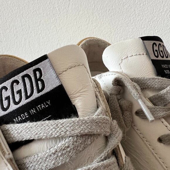 Women's Golden Goose Super-Star with Gold Heel Tab and Stud Lettering - Size 40 - Picture 10 of 16